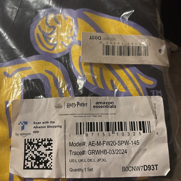 Amazon pajamas size large men’s Harry Potter - Picture 4 of 4